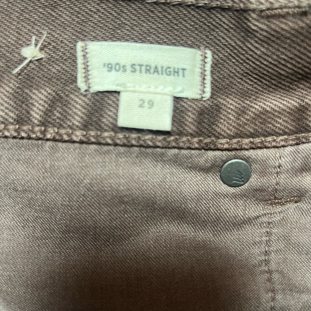 Madewell 90s high rise straight jeans in brown NWOT size 29 - Picture 9 of 9